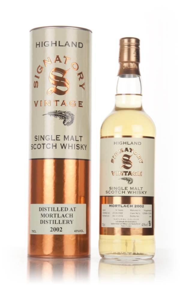 Mortlach 14 Year Old 2002 (casks 12598 & 12599) (Signatory) product image