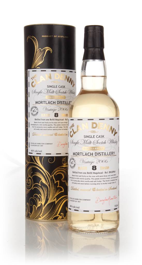 Mortlach 8 Year Old 2006 (cask 10964) - The Clan Denny (Douglas Laing) product image