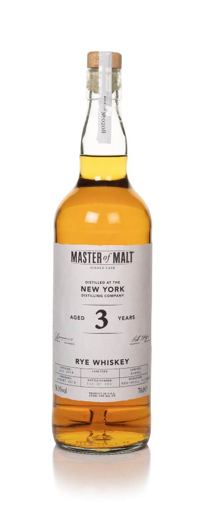 New York Distilling 3 Year Old 2016 Single Cask (Master of Malt) product image