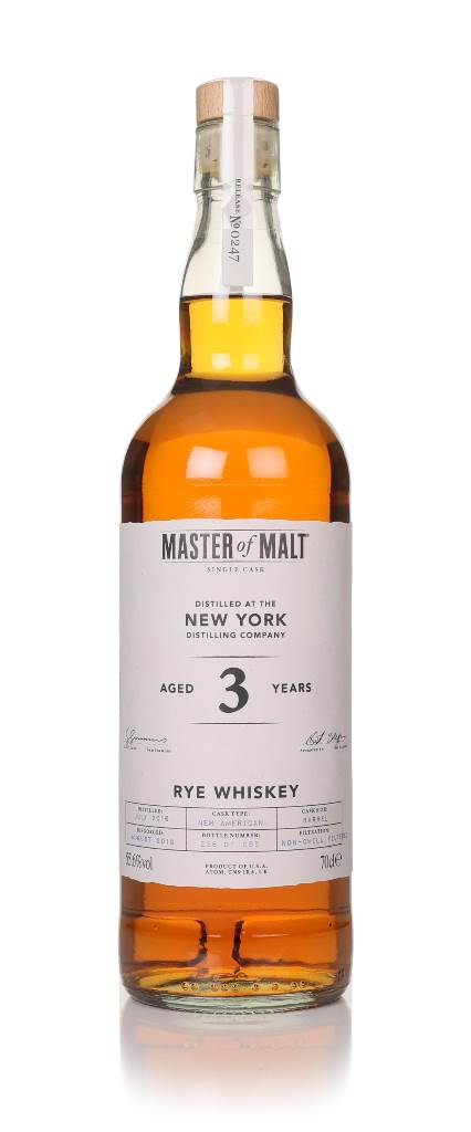 New York Distilling Company Rye 3 Year Old 2016 Single Cask (Master of Malt) product image
