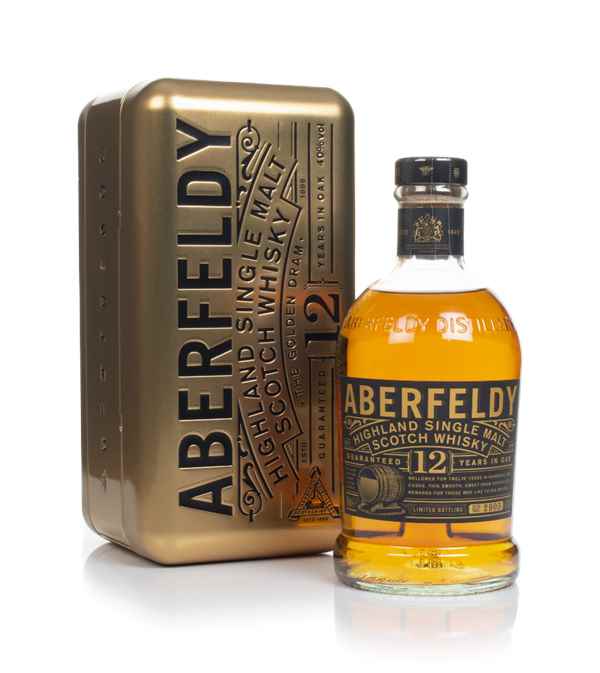 Aberfeldy 12 Year Old with Gold Bar Tin