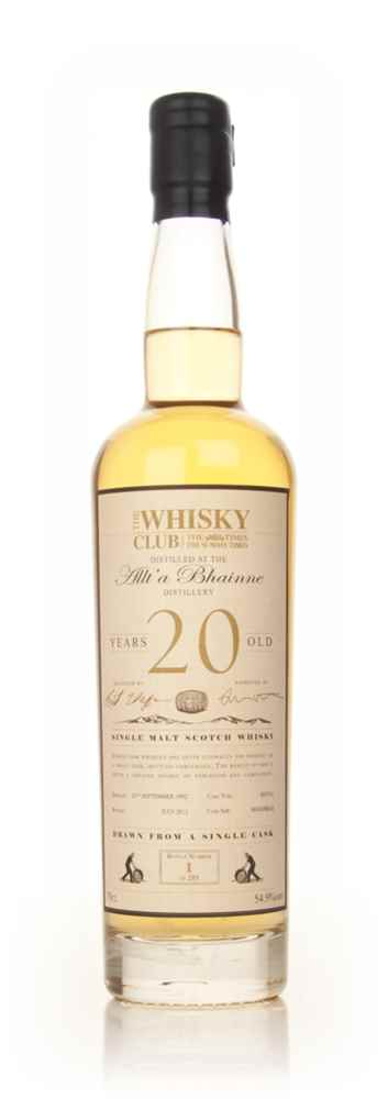 Allt-á-Bhainne 20 Year Old 1992 (The Whisky Club)