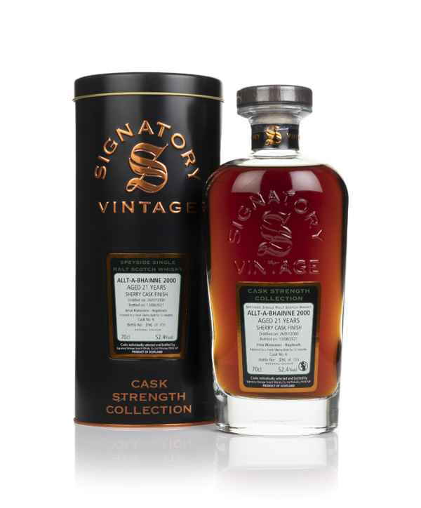 Allt-á-Bhainne 21 Year Old 2000 (cask 6) - Cask Strength Collection (Signatory)