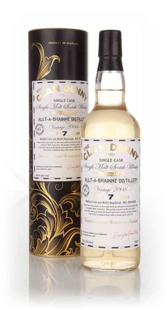 Allt-a-Bhainne 7 Year Old 2008 (cask 10988) - The Clan Denny (Douglas Laing)