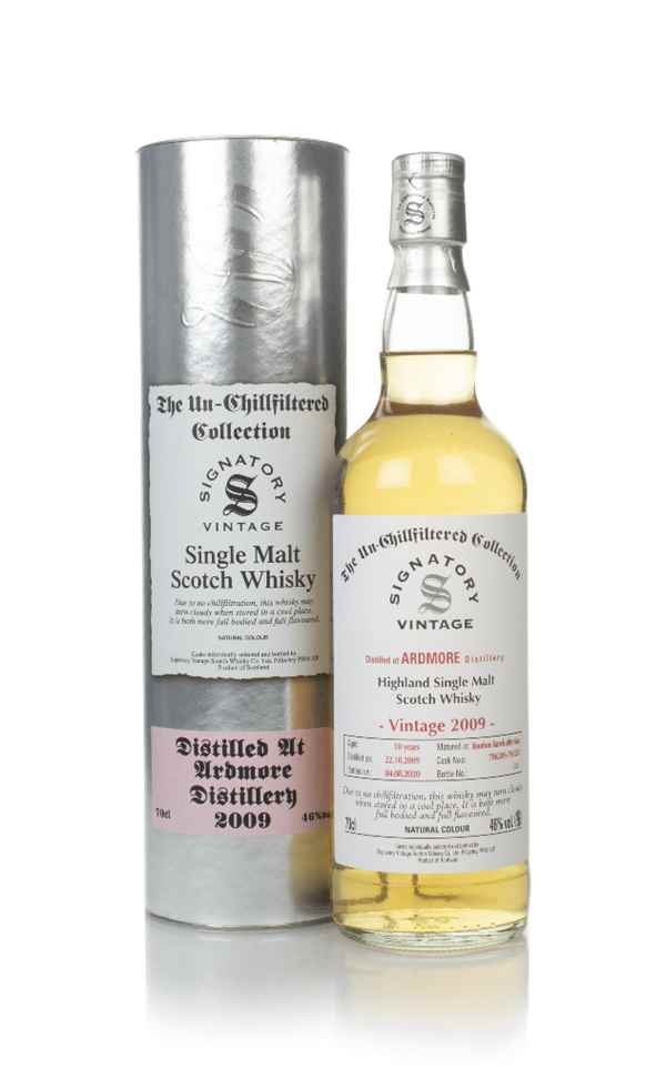 Ardmore 10 Year Old 2009 (casks 706249 & 706251) - Un-Chillfiltered Collection (Signatory)