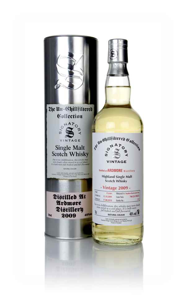Ardmore 8 Year Old 2009 (casks 706322 & 706323) - Un-Chillfiltered Collection (Signatory)