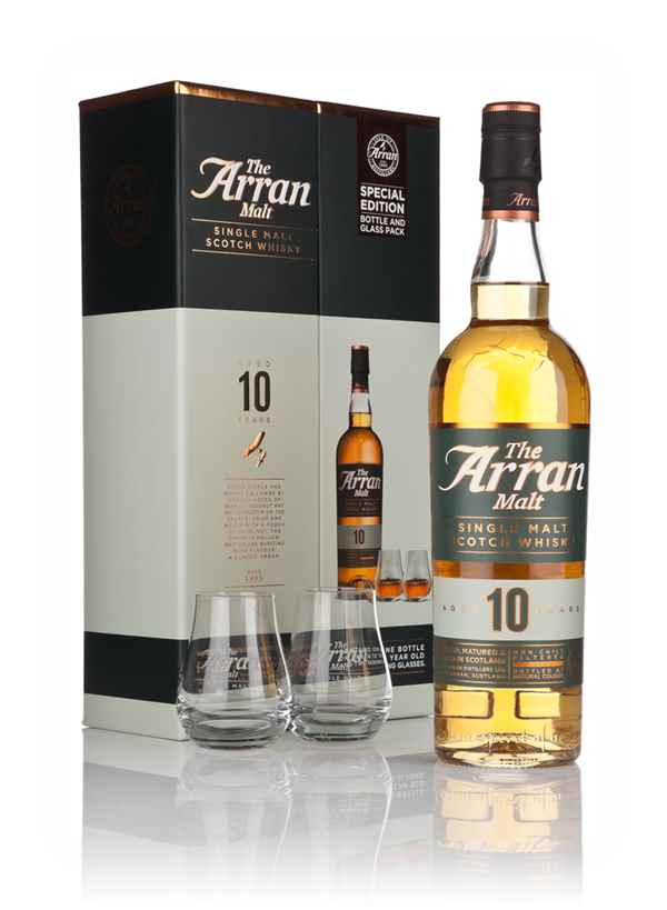 Arran 10 Year Old Gift Pack with 2 Glasses