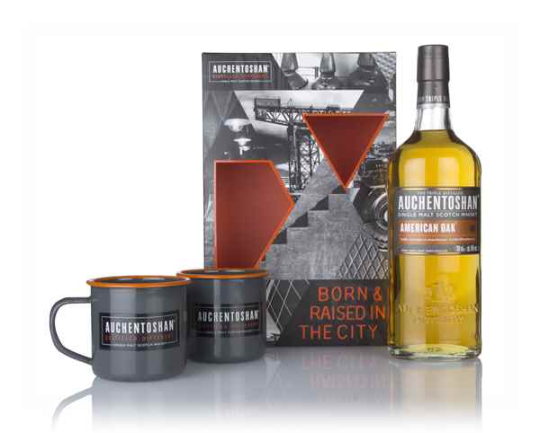 Auchentoshan American Oak Gift Pack with 2x Cups