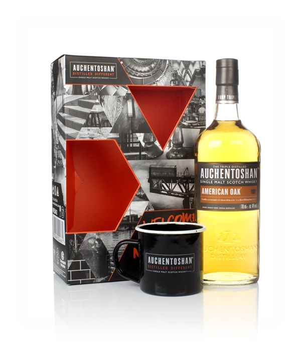 Auchentoshan American Oak Gift Pack with Cup