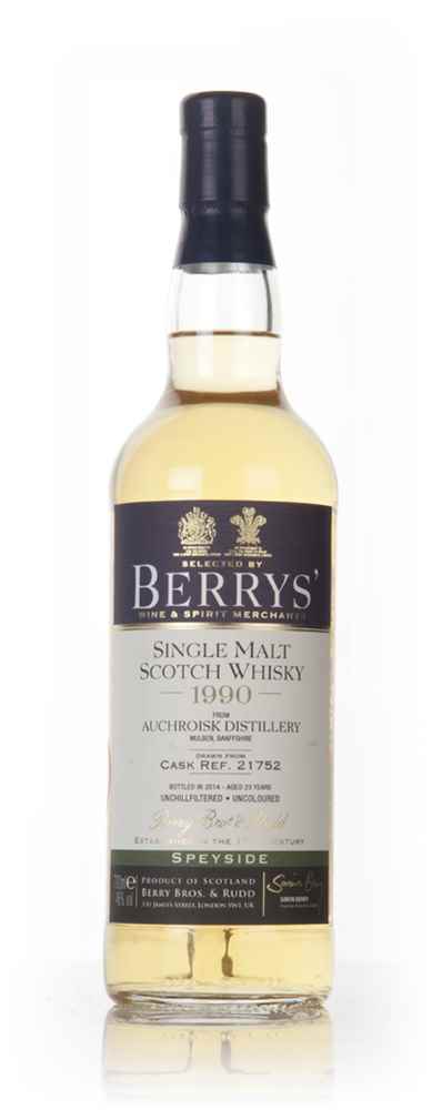 Auchroisk 23 Year Old 1990 (cask 21752) (Berry Bros. & Rudd)