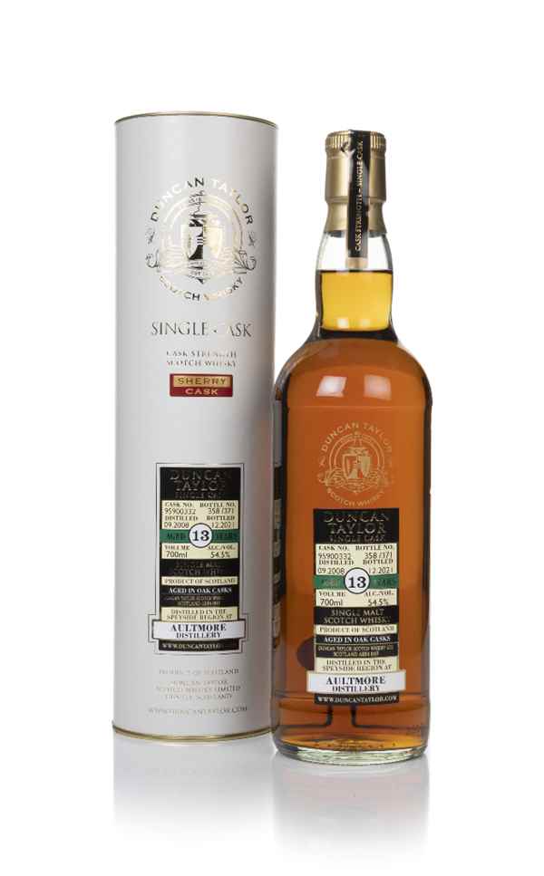 Aultmore 13 Year Old 2008 (cask 95900332) - Duncan Taylor