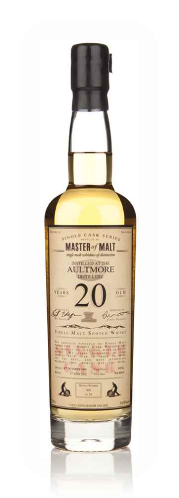 Aultmore 20 Year Old 1991 - Single Cask (Master of Malt)