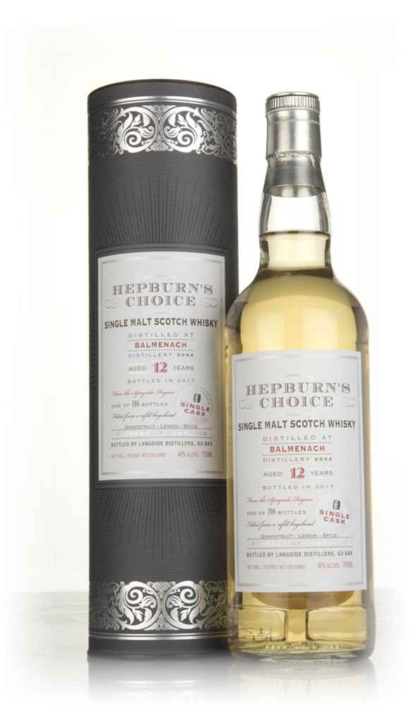 Balmenach 12 Year Old 2004 (bottled 2017) - Hepburn's Choice (Langside)