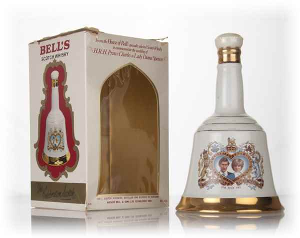 Bell's Prince Charles and Lady Diana Spencer 1981 Decanter
