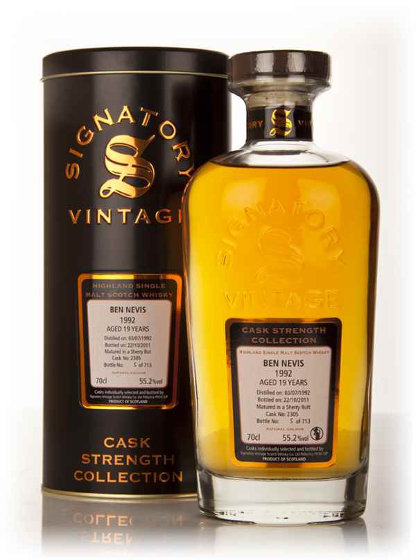 Ben Nevis 19 Year Old 1992 Cask 2305 - Cask Strength Collection (Signatory) 