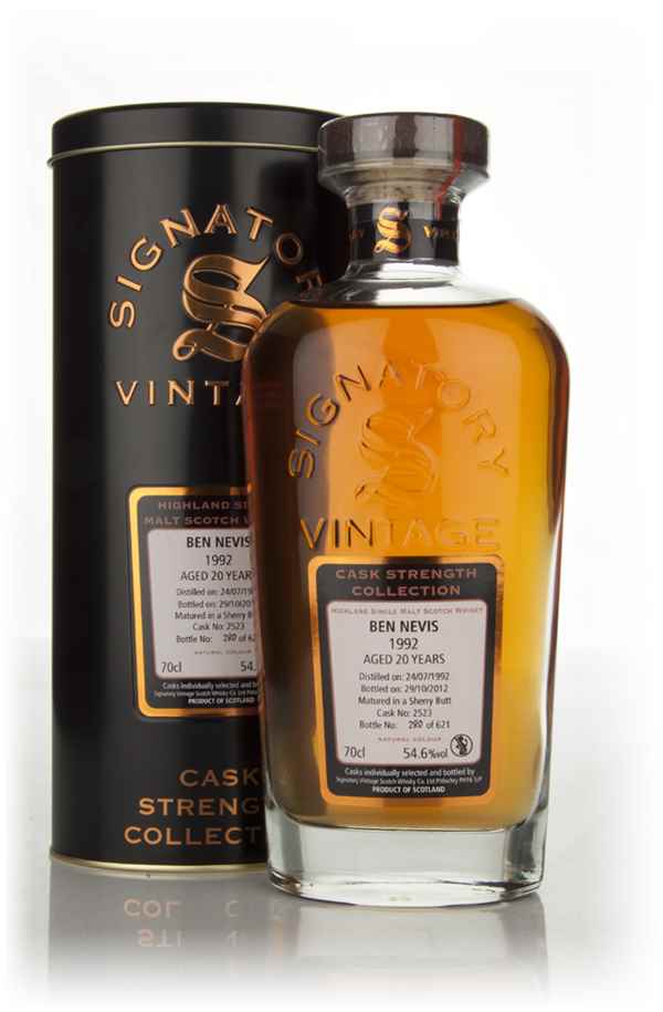 Ben Nevis 20 Year Old 1992 Cask 2523 - Cask Strength Collection (Signatory) 