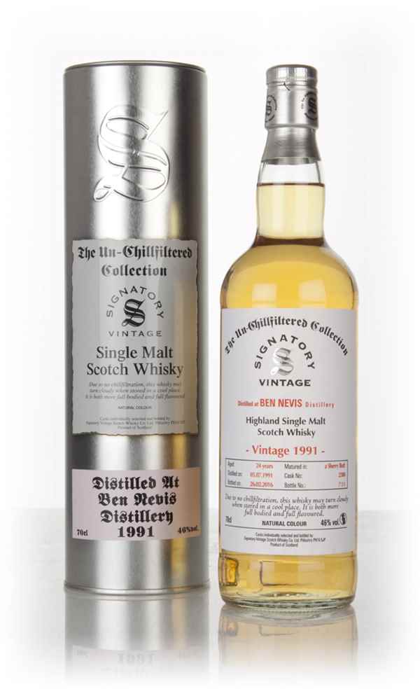 Ben Nevis 24 Year Old 1991 (cask 2380) - Un-Chillfiltered Collection (Signatory)