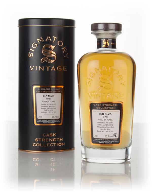 Ben Nevis 24 Year Old 1991 (cask 3834) - Cask Strength Collection (Signatory)