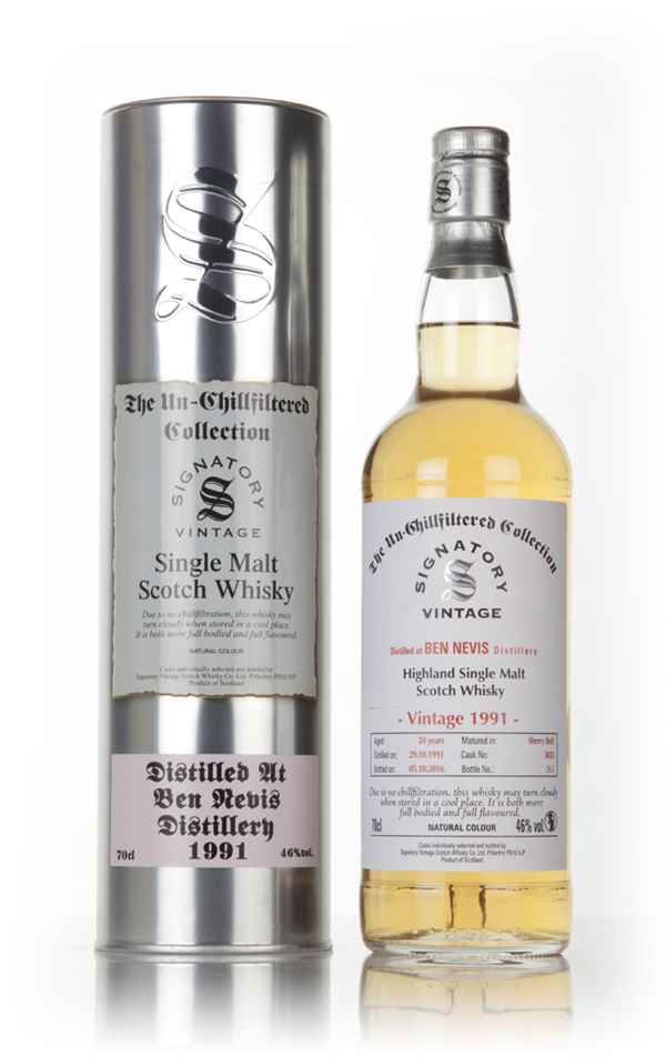 Ben Nevis 24 Year Old 1991 (cask 3835) - Un-Chillfiltered Collection (Signatory)