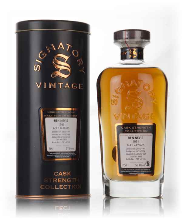 Ben Nevis 24 Year Old 1991 (cask 3836) - Cask Strength Collection (Signatory)