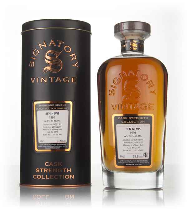 Ben Nevis 25 Year Old 1991 (cask 2379) - Cask Strength Collection (Signatory)