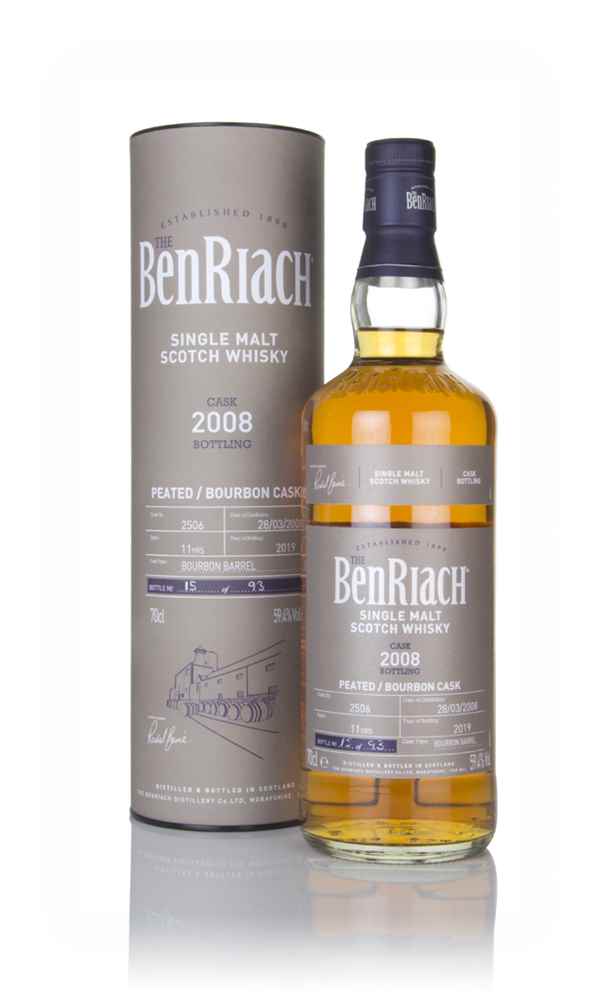 Benriach 11 Year Old 2008 (cask 2506) - Peated, Bourbon Cask