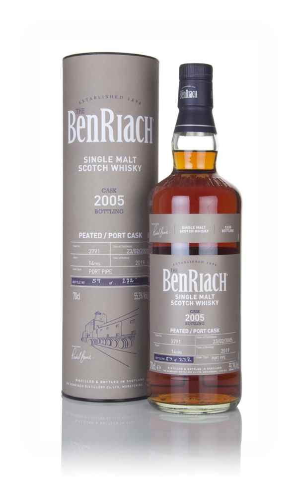 Benriach 14 Year Old 2005 (cask 3791) - Peated, Port Cask
