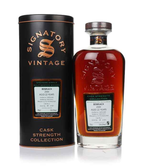 Benriach 22 Year Old 2000 (cask 2) - Cask Strength Collection (Signatory)