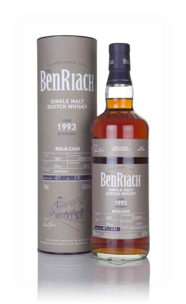 Benriach 25 Year Old 1993 (cask 7881) - Rioja Cask