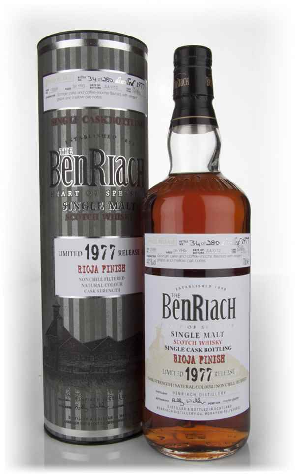 BenRiach 34 Year Old 1977 Rioja Barrel