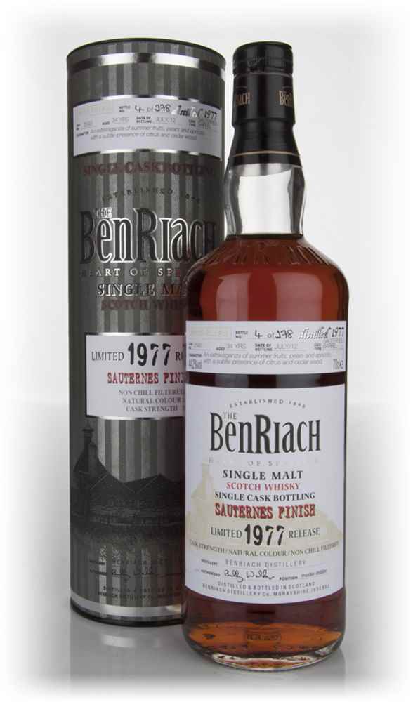 BenRiach 34 Year Old 1977 Sauternes