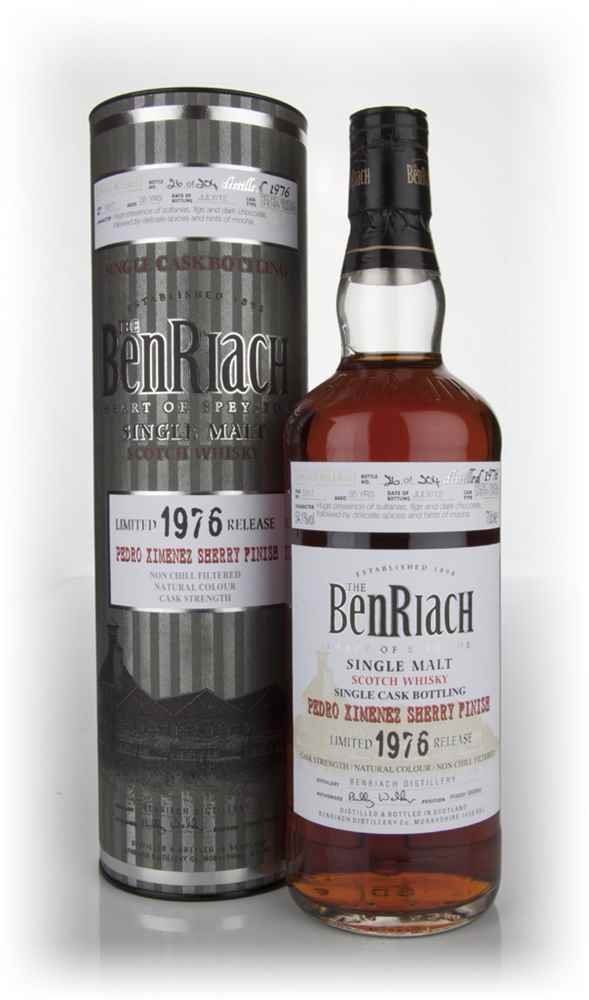 BenRiach 35 Year Old 1976 Pedro Ximénez Sherry Cask Finish
