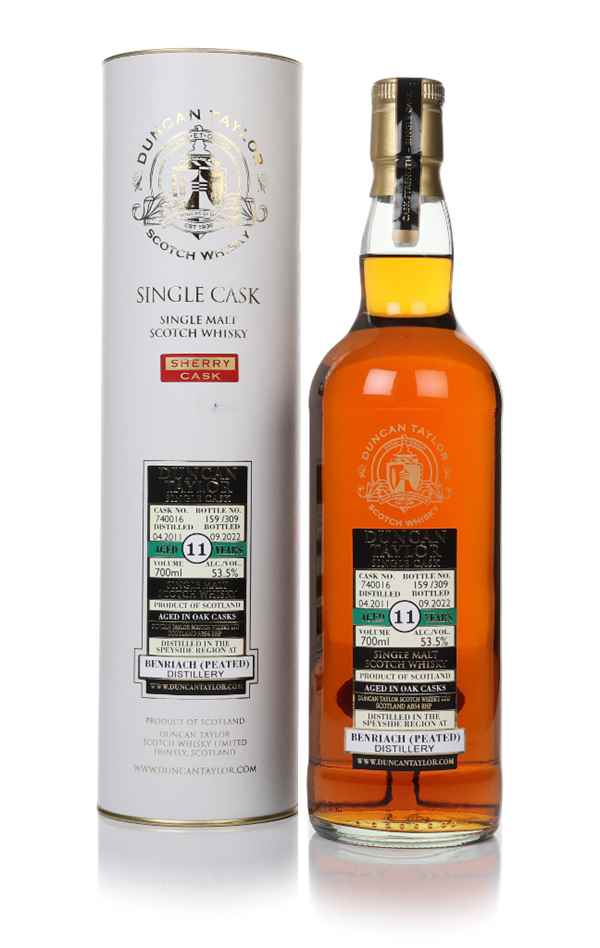 Benriach Peated 11 Year Old 2011 (cask 740016) - Duncan Taylor