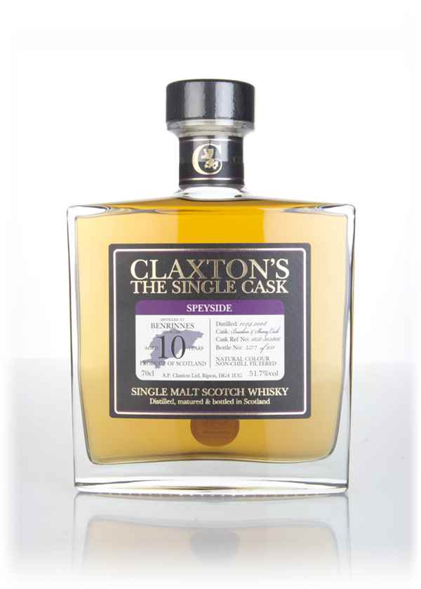 Benrinnes 10 Year Old 2008 (cask #1858-303866) - Claxton's