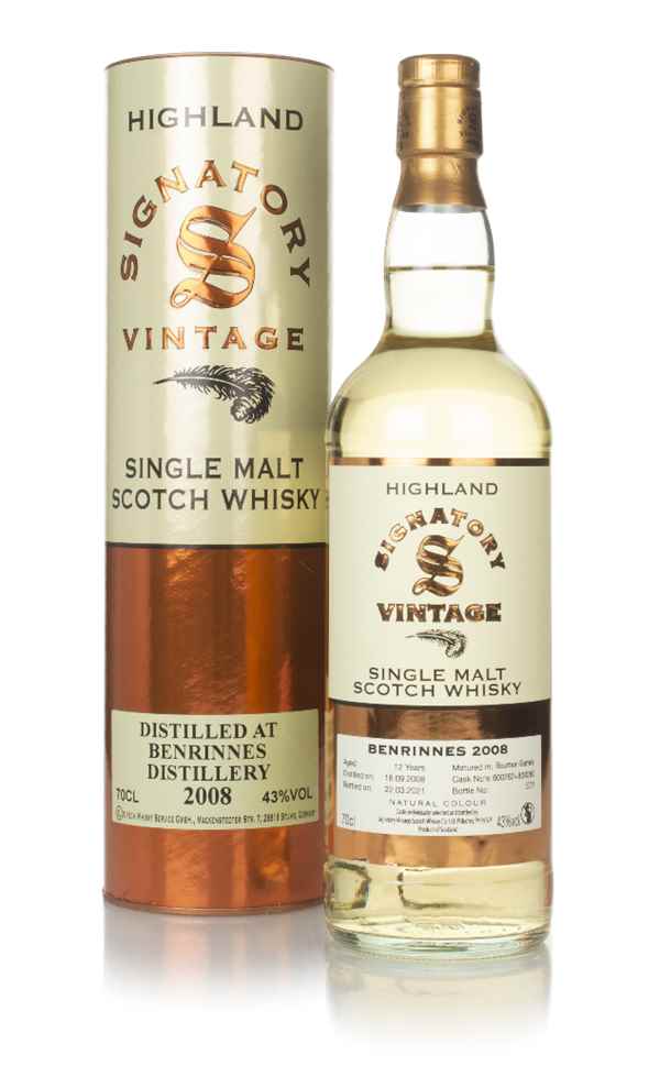 Benrinnes 12 Year Old 2008 (casks 800282 & 800283) - Signatory