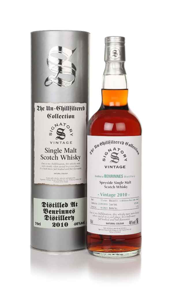 Benrinnes 12 Year Old 2010 (casks 107 & 110) - Un-Chilfiltered Collection (Signatory)