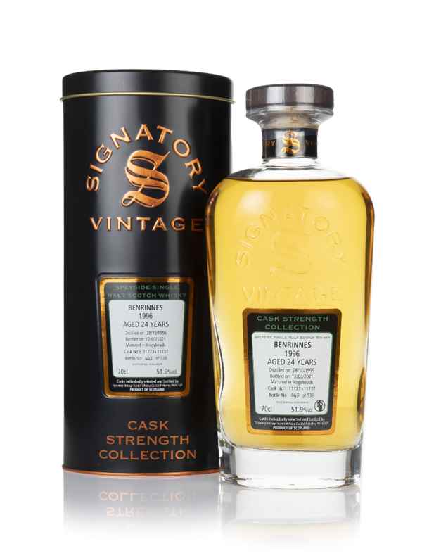 Benrinnes 24 Year Old 1996 (cask 11723 & 11737) - Cask Strength Collection (Signatory)