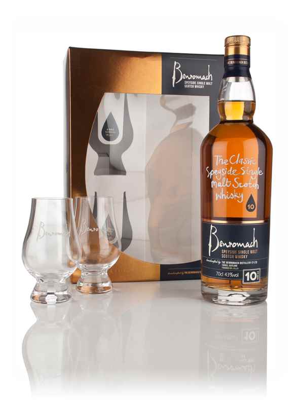 Benromach 10 Year Old Gift Pack with 2x Glasses