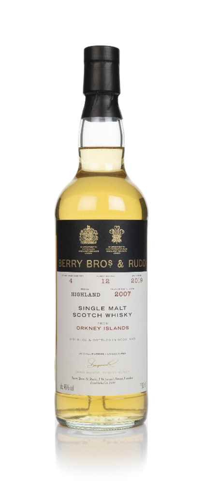 Orkney 12 Year Old 2007 (cask 4) - Berry Bros. & Rudd