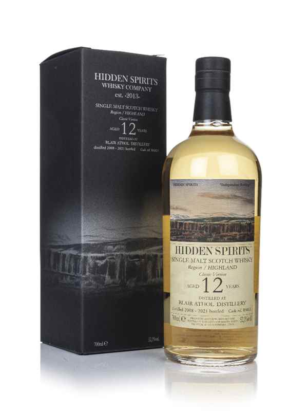 Blair Athol 12 Year Old 2008 (cask BA821) - Hidden Spirits