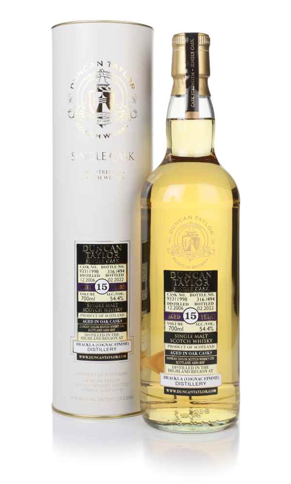 Brackla 15 Year Old 2006 (cask 93311998) - Duncan Taylor