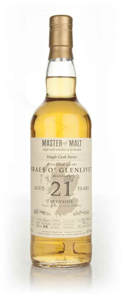 Braes o’ Glenlivet 21 Year Old - Single Cask (Master of Malt)