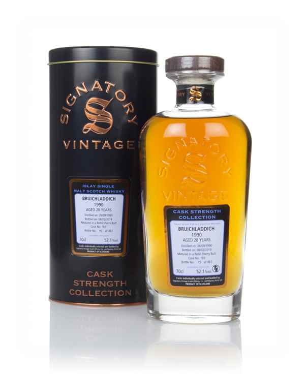 Bruichladdich 28 Year Old 1990 (cask 169) - Cask Strength Collection (Signatory)