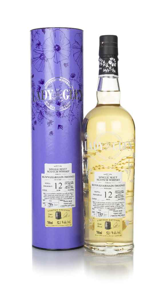 Bunnahabhain Moine 12 Year Old 2009 (cask 188) - Lady of the Glen (Hannah Whisky Merchants)