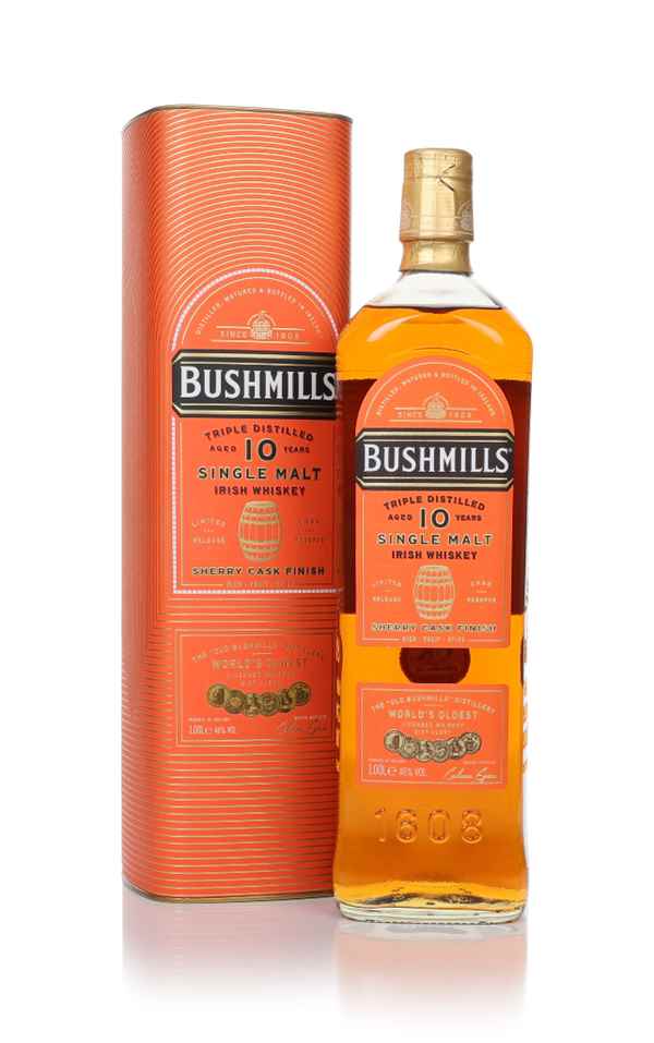 Bushmills 10 Year Old Sherry Cask Finish 1L