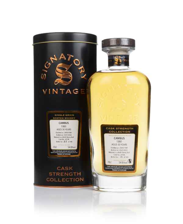 Cambus 30 Year Old 1991 (cask 34106) - Cask Strength Collection (Signatory)