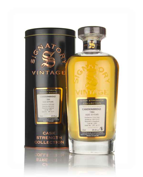 Cameronbridge 34 Year Old 1984 (cask 19307) - Cask Strength Collection (Signatory)