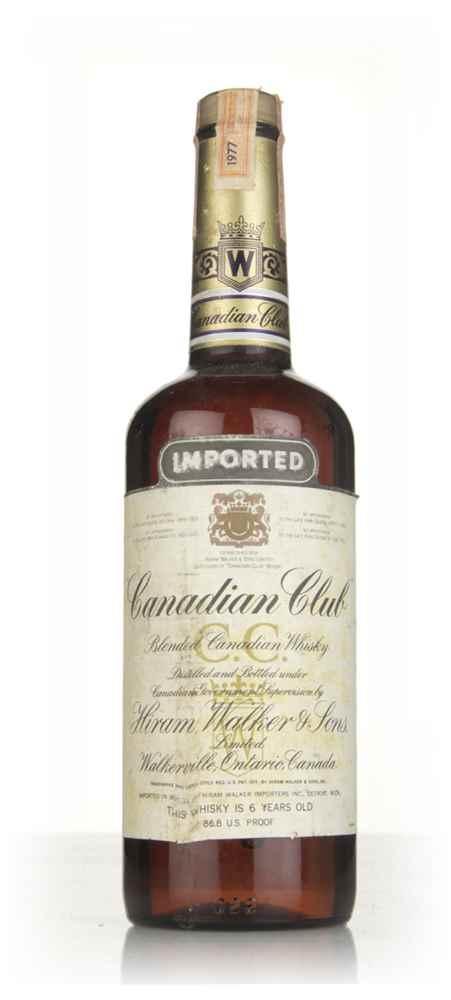 Canadian Club 6 Year Old Whisky (43.4%) - 1977
