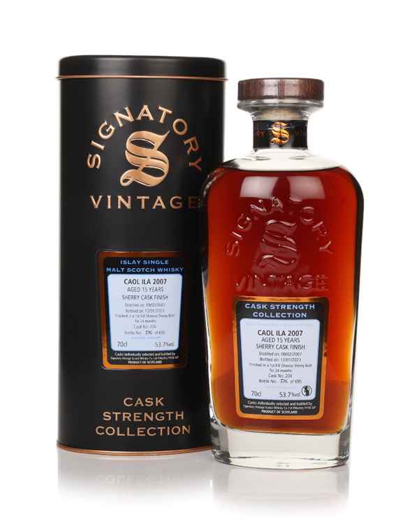 Caol Ila 15 Year Old 2007 (cask 204) - Cask Strength Collection (Signatory)