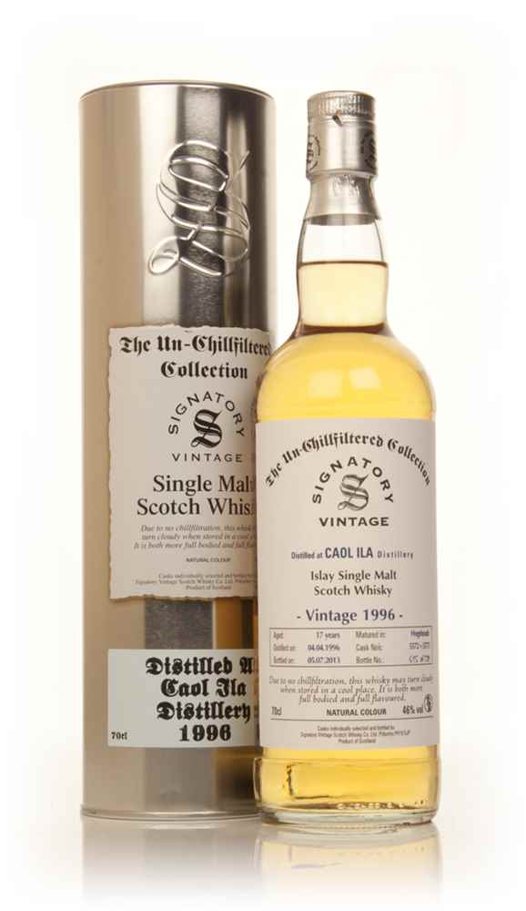 Caol Ila 17 Year Old 1996 (casks 5572+5573) - Un-Chillfiltered Collection (Signatory)